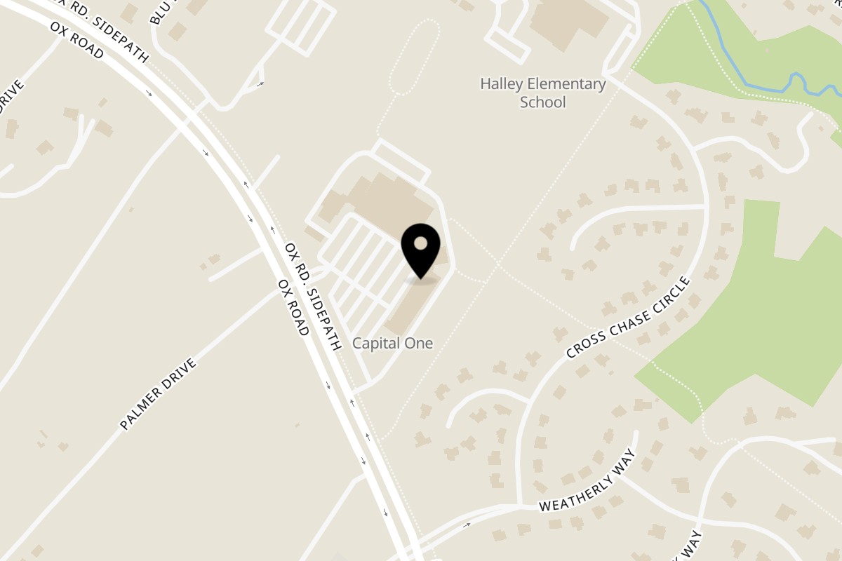 Map showing the location of Lotus Pho & Grill on 8971 Ox Rd, Ste 160 in Lorton